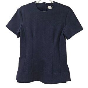 M.M. Lafleur The Krader Top Textured Ponte Galaxy Blue Women’s Size XS NEW